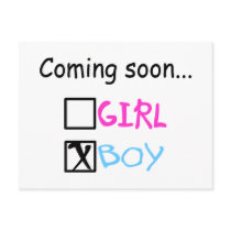 Coming Soon, Boy Post Card