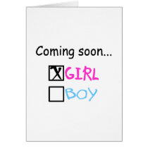 Coming Soon... (Girl) Card