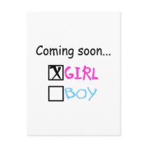 Coming Soon... (Girl) Post Card