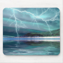 thunderstorm, wild, weather, lightning, photos, mousepads, illustrations, Musemåtte med brugerdefineret grafisk design