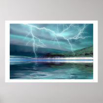 awesome, beauty, bolt, bright, charge, climate, cloudburst, clouds, cloudy, danger, dark, dazzle, digital, discharge, dramatic, eerie, electrical, energy, excitement, flash, force, forecast, fright, gloomy, hit, horror, illustration, jolt, light, lightning, majesty, menacing, meteorology, movement, nasty, nature, night, nightmare, nightmarish, ominous, Poster with custom graphic design