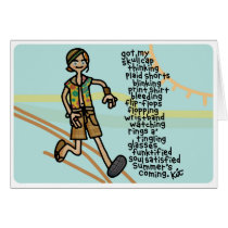 comings and goings. cards