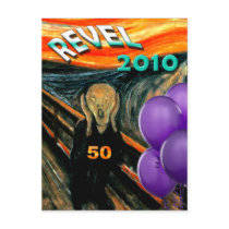 Comis Scream 50th Birthday Postcard