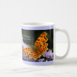 Comma Butterfly  (Polygonia c-album) mugs