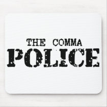 Comma Police Mousepad