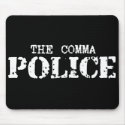Comma Police Mousepad