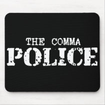 Comma Police Mousepad