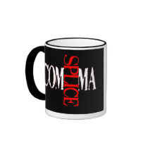 Comma Splice mugs