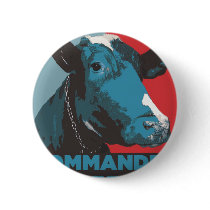 Commander in Beef Pinback Buttons