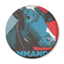 Commander in Beef Fridge Magnets