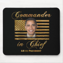 Commander in Chief, Barack Obama Mouse Pad