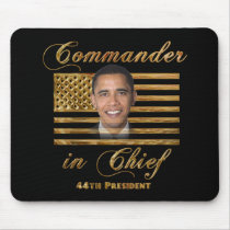 Commander in Chief, Barack Obama Mouse Pad