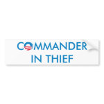 Commander in Thief bumpersticker