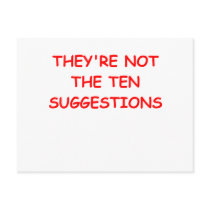 COMMANDMENTS POSTCARDS