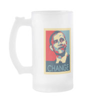 Commemorative Obama Keepsake Glass Mug