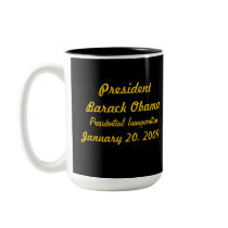 Commemorative President Obama Inauguration mugs