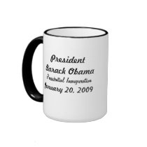 Commemorative President Obama Inauguration mugs