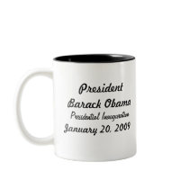 Commemorative President Obama Inauguration mugs