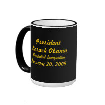 Commemorative President Obama Inauguration mugs