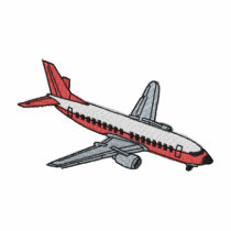 Commercial Airliner embroidered shirts