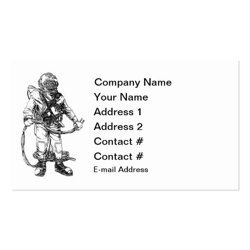 Commercial Diving Business Card