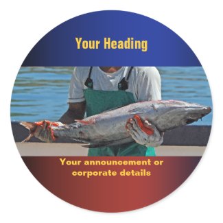 Commercial fishing harbour tuna CUSTOMIZE sticker