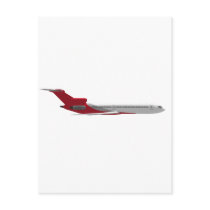 Commercial Jet Airplane: 3D Model: Post Cards