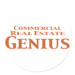 Commercial Real Estate Genius Gifts Sticker