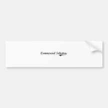 Commercial Solicitor Professional Job Bumper Stickers