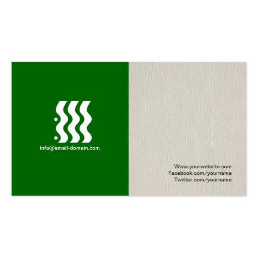 Commercial Teller - Simple Elegant Stylish Business Cards (back side)