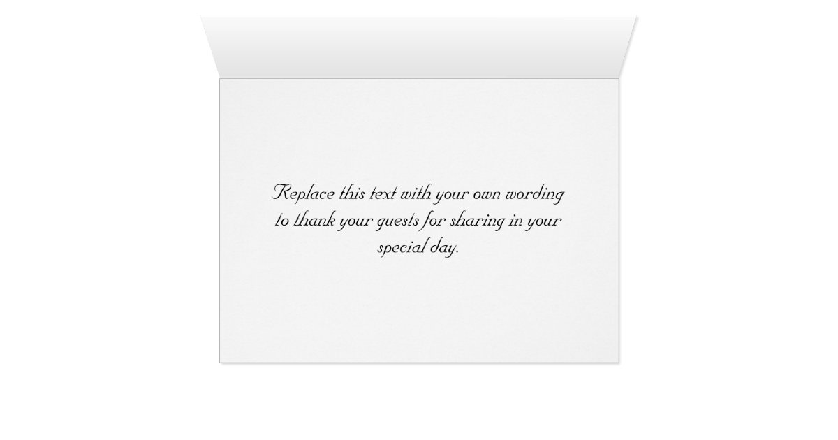 Commitment Ceremony Custom Thank You Cards Zazzle