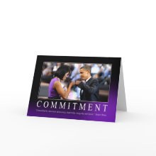 Commitment (Obama Fist Bump) card