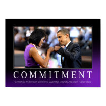 Commitment (Obama Fist Bump) Poster posters by thebarackspot Commitment (Obama Fist Bump) Poster posters