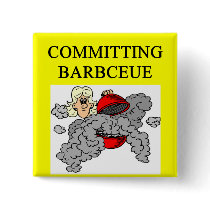 committing barbecue joke pin