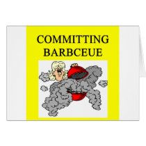 committing barbecue joke card