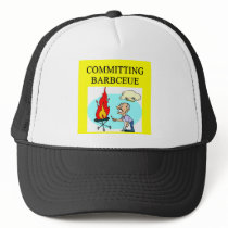 committing barbecue joke mesh hats