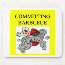 committing barbecue joke mouse mat