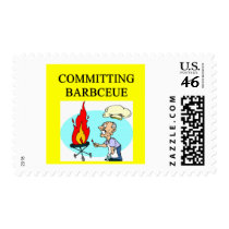committing barbecue joke stamp