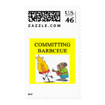 committing barbecue joke stamps