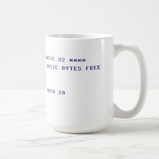 Commodore 64 Drink Coffee Basic Program Classic White Coffee Mug Zazzle