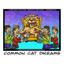 Common Cat Dreams Funny Collectible Art Poster posters