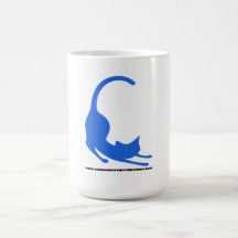 Common Cats Logo Blue Mugs