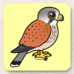Birdorable Common Kestrel Beverage Coaster