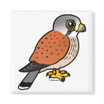 Birdorable Common Kestrel Square Magnet