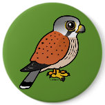 Birdorable Common Kestrel Round Button