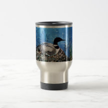 Common Loon on Nest Mugs