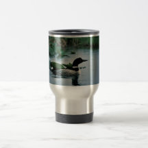 Common Loon on Water Coffee Mugs