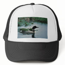 Common Loon on Water Trucker Hats