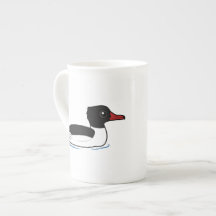Common Merganser Porcelain Mugs