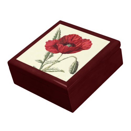 "Common Poppy" Botanical Illustration Gift Box